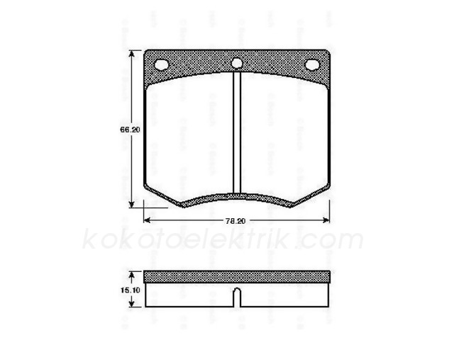 BOS-0986TB2062 FREN BALATASI TK.ÖN FORD TANUS  