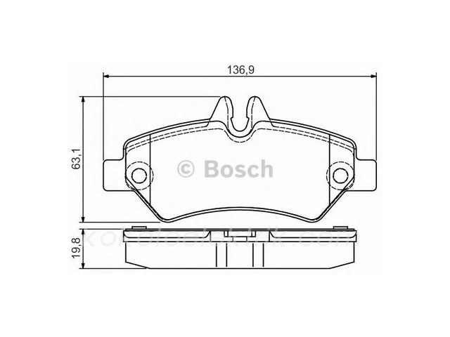 BOS-0986TB2981 FREN BALATASI TK.ARKA VW SPRİNTER CRAFTER  