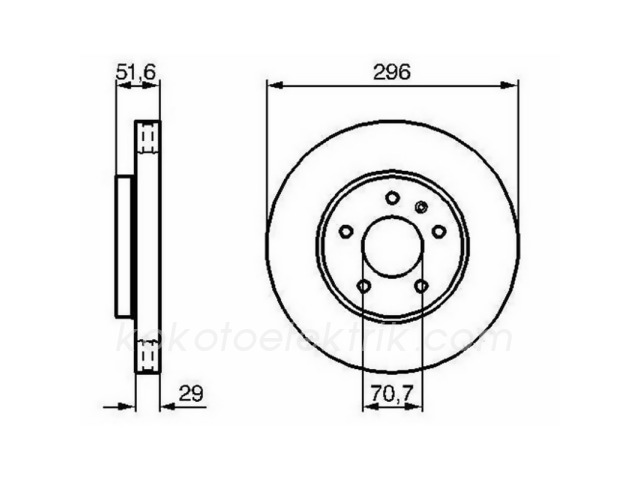 BOS-0986479267 DİSK ÖN OPEL ANTARA CHEVROLET CAPTİVA 2.0 
