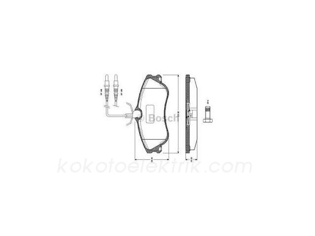 BOS-0986TB2042 FREN BALATASI TK.ÖN PJ PARTNER PJ306 PJ CİTROEN 