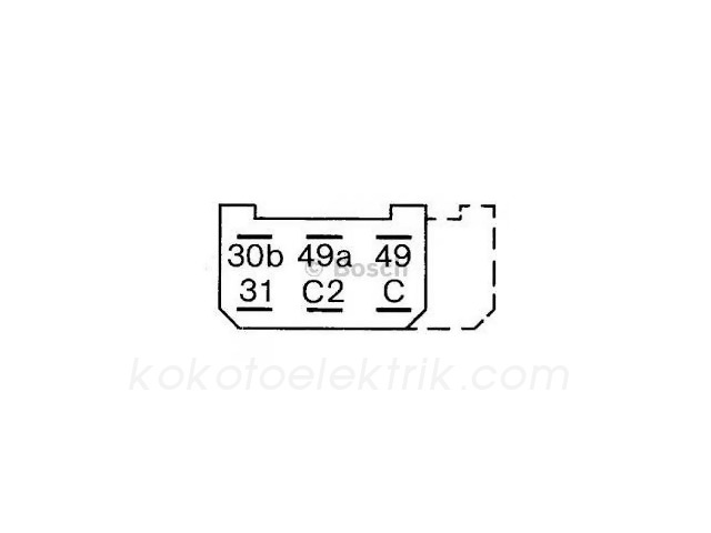 BOS-0335215043 FLAŞÖR 24V 6 FİŞLİ MERCEDES TIR MAN    BOSCH 