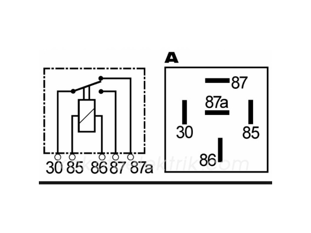 BOS-0986AH0622 ROLE 12V 30A 4 FİŞLİ   30-85 TERS  0332204402   
