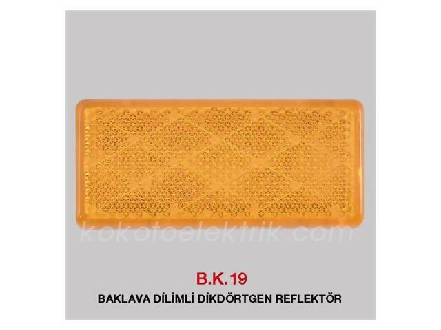 BUL-BK19 REFLEKTÖR DİKDÖRTGEN KÜÇÜK BAKLAVA DİLİMLİ 