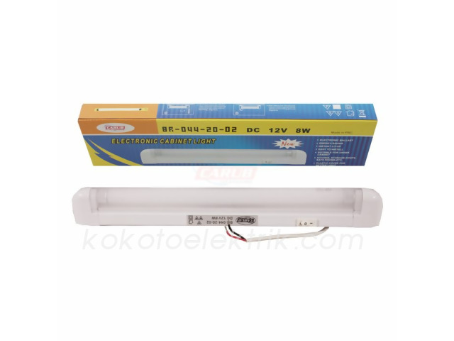 CARUB-BR0442002 FLORESAN LAMBA 12V   8W BEYAZ  CAMLI 