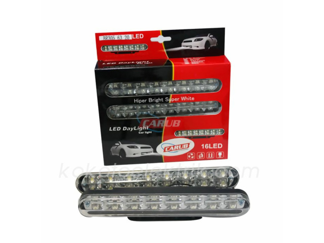 CARUB-BR3056320 SİS LAMBA LEDLİ 12V GÜNDÜZ FARI 16 LEDLİ CARUB 