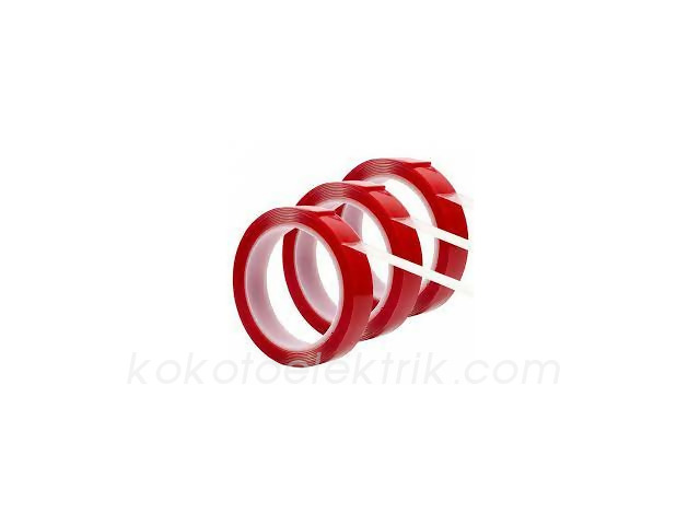 CARUB-BR6570102 ÇİFT TARAFLI BANT 12MM*5MT SİLİKONLU  