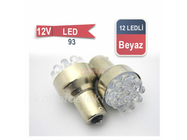 CARUB-BR0404108 LED AMPUL 12V 93         BEYAZ 