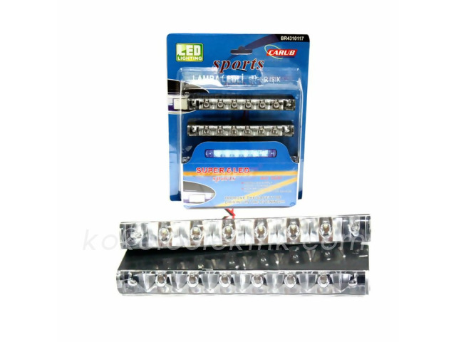 CARUB-BR4310117 SİS LAMBA LEDLİ 12V GÜNDÜZ FARI  6 LEDLİ İNCE CARUB 