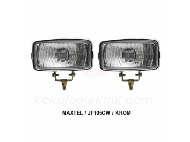 CARUB-BR3080501 SİS LAMBASI DÖRT KÖŞE NİKELAJLI BEYAZ  MAXTELL  TK  JF105CB 