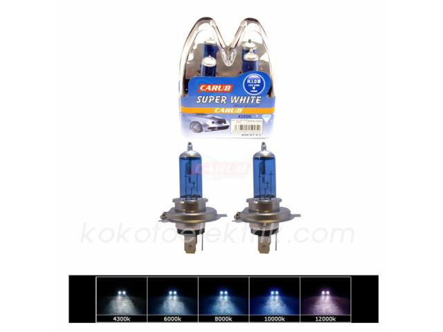 CARUB-BR0415105 12V H7*****AMPUL 100W BEYAZ IŞIK 