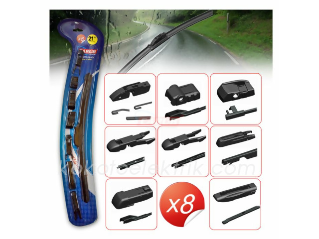 CARUB-BR1353322 SİLGİ SÜPÜRGESİ 55CM-----------{22-------} CARUB MUZ TİP 8 APARATLI 