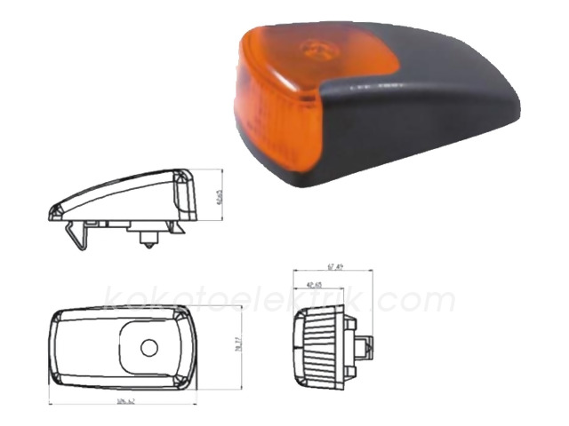 CER-UNVR140 YAN SİNYAL LAMBA MERCEDES AXOR 