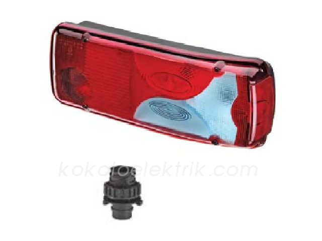 CER-UNVR92 STOP LAMBA L SOL  MAN TGA  PLAKASIZ SOKETLİ MAVİ 