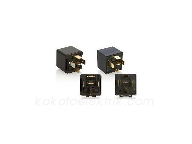 ELO-201003051 ROLE 12V 30A 5 FİŞLİ 87A ÇİFT PLATİNLİ   