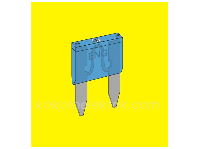 ENG-410215 BIÇAK SİGORTA  MİNİ 15A 