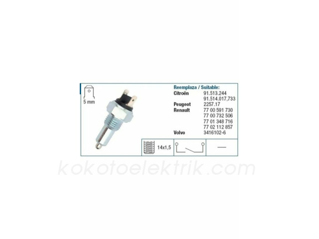 FAE-41090 GERİ VİTES MÜŞÜRÜ R9 R11  2 FİŞLİ                    BAS-DEVREDE 