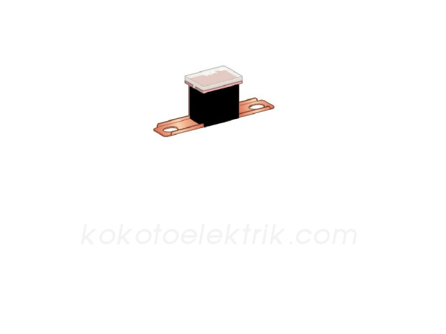 FUSE-3980 JAPON SİGORTA ERKEK UZUN YAN AYAKLI 80A ---SİYAH----BLACK------ 