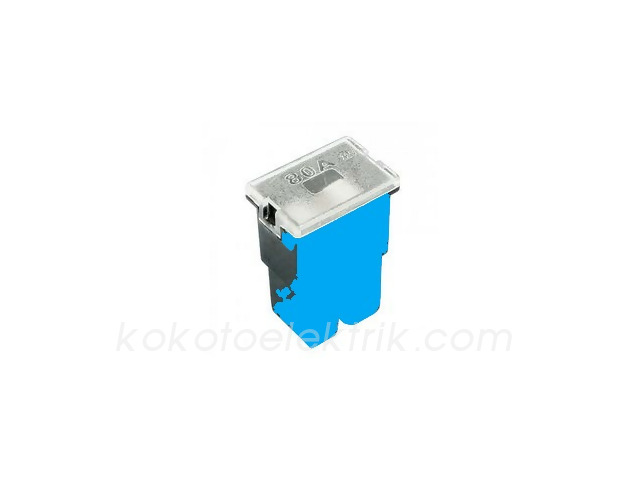 FUSE-4320 JAPON SİGORTA DİŞİ KISA YIRTMAÇLI AYAKSIZ    20A   ---MAVİ------BLUE-----    