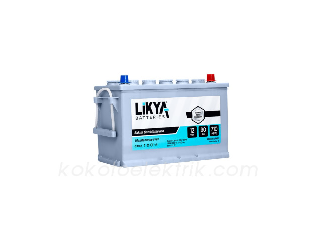 LIKYA-12V90AYUKSEKDUZ AKÜ 12V 90A YÜKSEK DÜZ NORMAL     LIKYA       307X174X198/218 