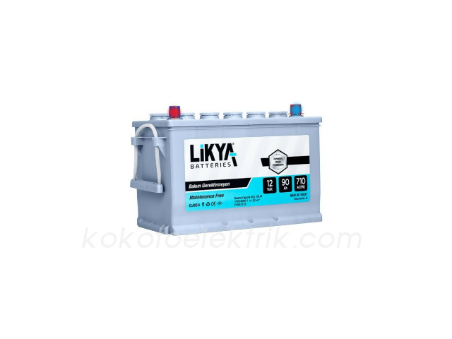 LIKYA-12V90ATERSYUK AKÜ 12V 90A YUKSEK TERS     LİKYA 