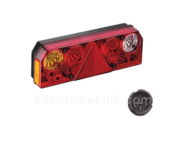 MARS-611423 STOP LAMBA R SAĞ  EUROSTAR PLAKALI   SARI BEYAZ  SOKETLİ  
