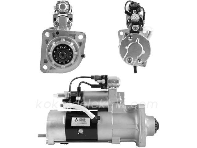 MIT-M9T60672 MARŞ MOTORU 24V 12D 5.5KW MİTSUBİSHİ TİP RENAULT TIR PREMİUM KERAX  