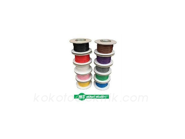MUR-0211SI KALAYLI KABLO 5MM SİYAH MURAT KABLO 