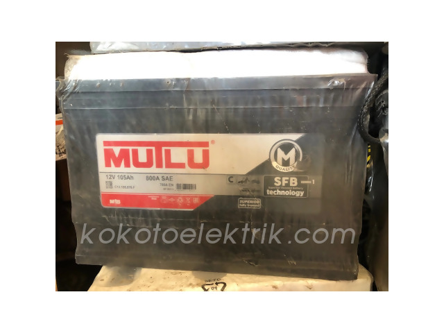 MUT-12V105AHD AKÜ 12V 105A  HD AĞIR HİZMET                 MUTLU 
