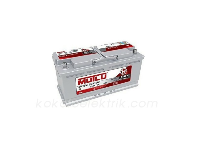 MUT-12V110A AKÜ 12V 110A  ALÇAK                 MUTLU 