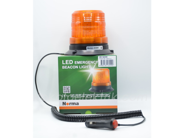 NORMA-NR160290 GALAXSİ ÇAKAR LAMBA 12V 24V 60 LEDLİ  MIKNATISLI ÇAKAR 