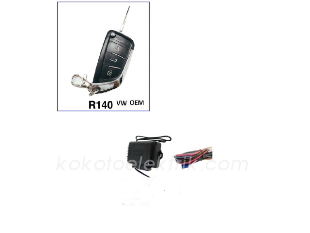 MFK-AKR140 AÇMA KAPAMA SİSTEMİ KUMANDALI ANAHTARLI  VW OEM  3 TUŞLU 