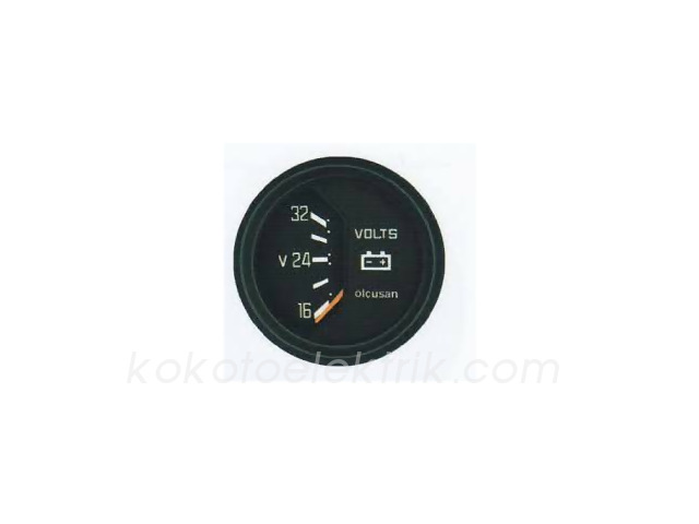 OLC-112822 VOLTMETRE SAATİ 12V  52MM   11 28 22         ÖLÇÜSAN 