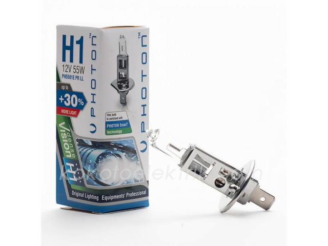 PHOT-PH5501EPRLL 12V H1        AMPUL 55W %30 FAZLA IŞIK   PHOTON 