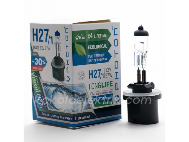 PHOT-PH5526PRLL 12V H27        AMPUL 27W %30 FAZLA IŞIK DÜZ SOKETLİ   PHOTON 