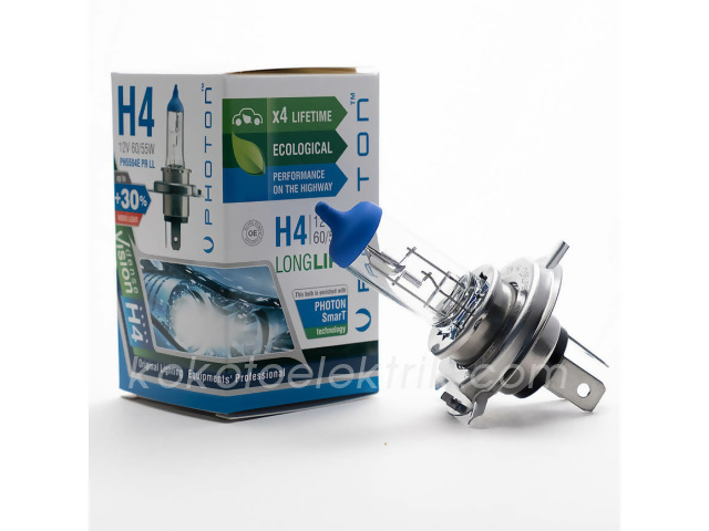 PHOT-PH5504E 12V H4        AMPUL 55W %30 FAZLA IŞIK   PHOTON 