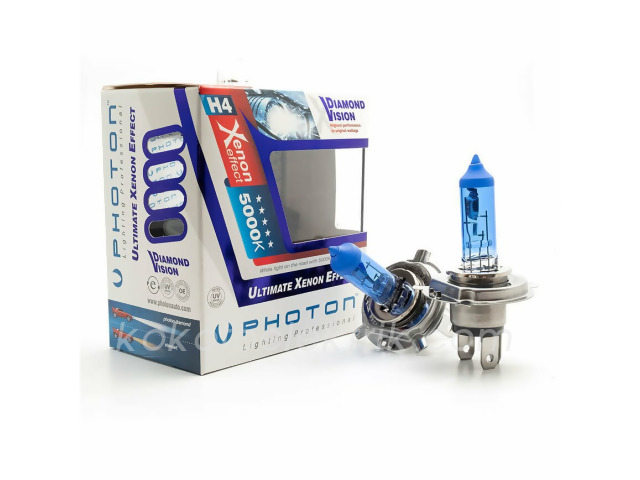 PHOT-PH5504DV 12V H4        AMPUL 55W-65W DİAMOND VİSİON 5000K PHOTON 