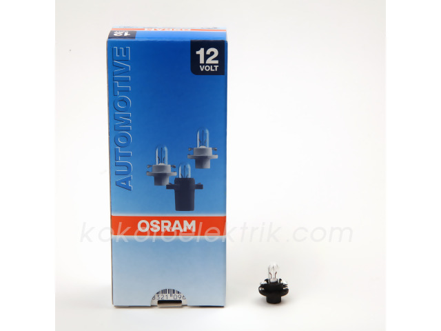 OSR-2351MFX6 12V DİPSİZ AMPUL 1.2W  T5  DUYLU SİYAH  PJ         OSRAM 