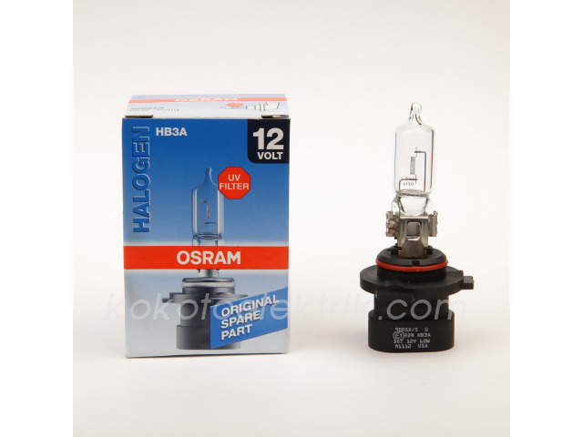 OSR-9005XS 12V 9005XS  HB3A AMPUL 65W  DÜZ      SOKETLİ    OSRAM 