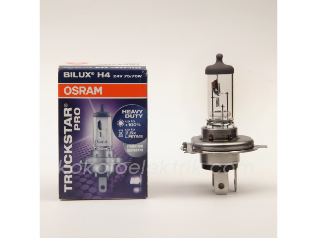 OSR-64196TSP 24V H4         AMPUL 70W %100 FAZLA IŞIK  OSRAM 