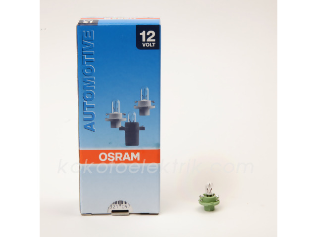 OSR-2352MFX6 12V DİPSİZ AMPUL 2W  T5   DUYLU     AÇIK YEŞİL     OSRAM 