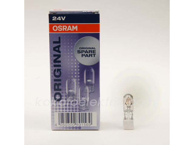 OSR-2845 24V DİPSİZ AMPUL 5W  T10                        OSRAM 