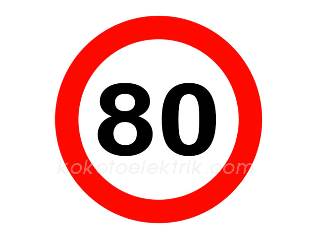 RFS-80 YAPIŞTIRMA STİCKER  STEKER  80HIZ  