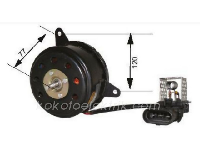 RMK-RFM2250 FAN MOTORU ASTRA G 98-KLİMASIZ TEK 