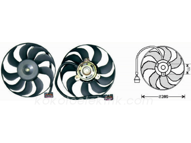 RMK-RFM1920 FAN MOTORU SEAT 1,6 BENZİNLİ  