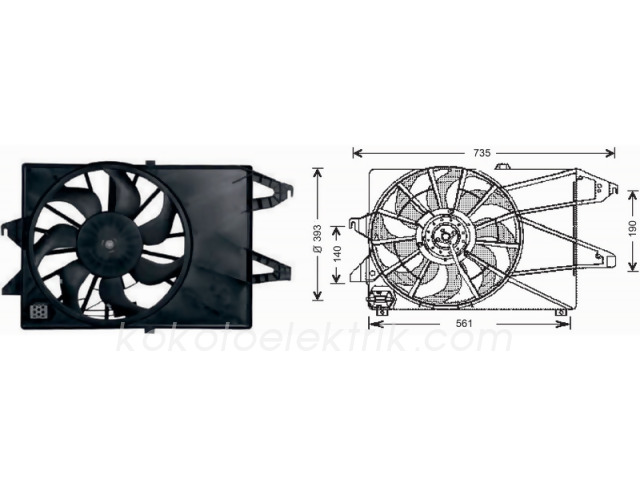 RMK-RFM1850 FAN MOTORU MONDEO 2,0  