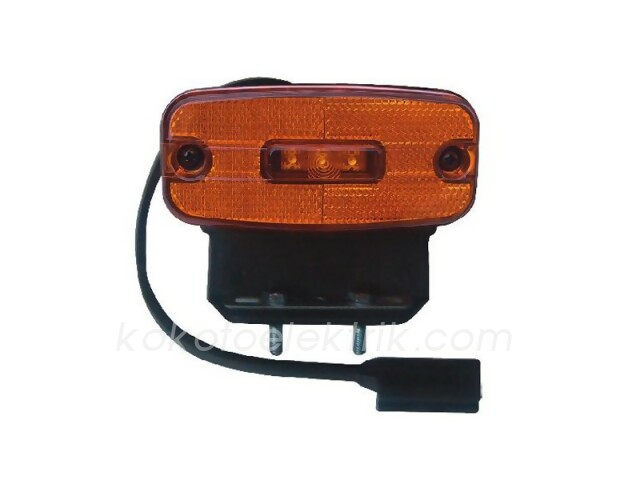 SERT-D1751L50 SİDE MARKER LAMBA LEDLİ  SARI KABLOLU SOKETLİ ASPÖCK  