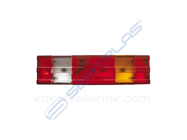 SERT-0254LL742 STOP LAMBA 7 FONKSİYONLU KANALLI   MERCEDES ACTROS SOL  SOKETLİ  SERTPLAS 