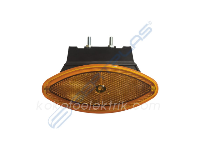 SERT-D1309L YAN SALLAMA LAMBA LEDLİ OVAL SARI 24V  