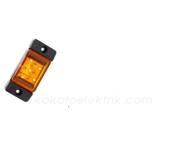 SIM-L0067S24 MİNİ KARE LAMBA SARI 2 LEDLİ 24V          3105LS 