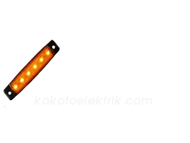 SIM-L0051S24 PARMAK LAMBA LEDLİ YAN LAMBA 24V SARI 